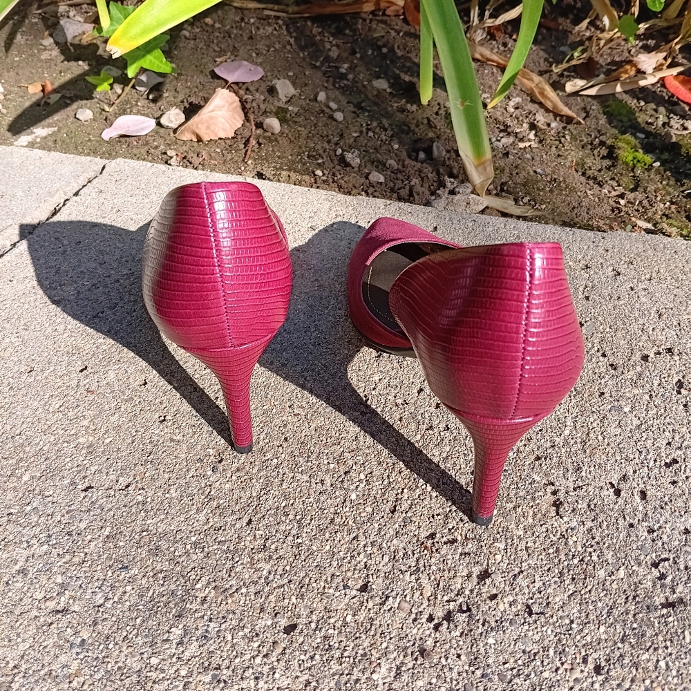 Bandolino Grenow Pointed Toe D'Orsay Pumps Burgundy - Picture 3 of 8
